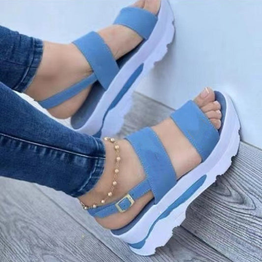 Women's Shoes Casual Buckle Platform Sandals Summer Fashion