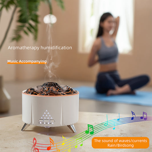 Wholesale Portable Household Mini Smart Oil Simulated Flame Ultrasonic Technology Aromatherapy Air Humidifier Essential Oil Diffuser